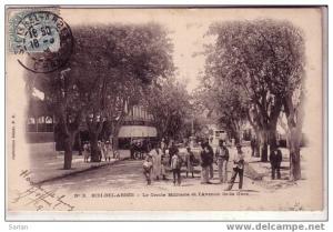 ALGERIE / SIDI BEL ABBES , Le cercle militaire et avenue de la gare