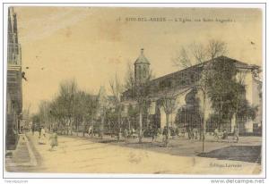 CPA SIDI-BEL-ABBES - L'EGLISE RUE SAINT-AUGUSTIN