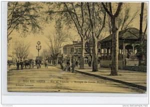 ALGERIE   SIDI BEL ABBES  Rue de Tlemcen  , Kiosque du Cercle Militaire