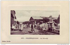 CPA AFRIQUE ALGERIE ORLEANSVILLE LE MARCHE TRES ANIMEE