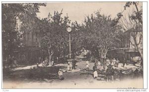 CPA ALGERIE SIDI BEL ABBES Animation Rue Prud' hon HORLOGE CAFE