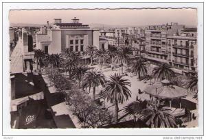CPA SIDI-BEL-ABBES  (algérie)  Place Carnot et le théâtre ,vers 1960.        (2915)