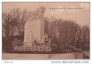 ALGERIE SIDI-BEL-ABBES  MONUMENT AUX MORTS FLEURI avec CANON NON ECRITE comme NEUVE
