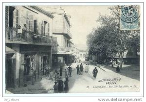 Algérie. Tlemcen. Rue Sidi Bel Abbès. 1906. Commerces