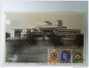 ALGERIE  -  SIDI-BEL-ABBES    L'HÔPITAL  CIVIL    1948