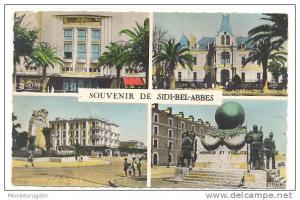 ALGERIE )) Souvenir de SIDI BEL ABBES, Multivues CPSM ed CAP