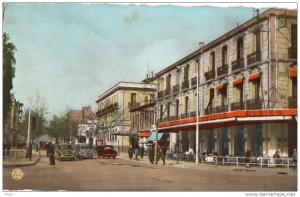 SIDI-BEL-ABBES BOULEVARD GENERAL ROLLET POLICIER 2 CV CAFE DU COMMERCE