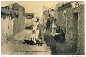 Sidi-Bel-Abbès   Une Rue du Village Nègre  cpa