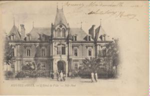 sidi bel abbes l'hotel de ville , précurseur carte nuage animée petit plan