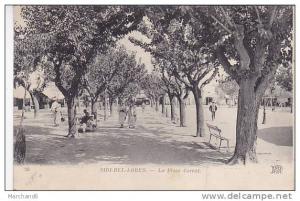 ALGERIE.SIDI BEL ABBES.LA PLACE CARNOT...cp plissure  bas