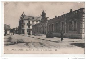 ALGERIE SIDI BEL ABBES LE PALAIS DE JUSTICE ET LE CREDIT FONCIER  BELLE CARTE