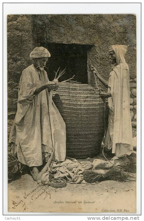 ORAN - Arabes Tressant un Samour - précursseur, animée, voir scan