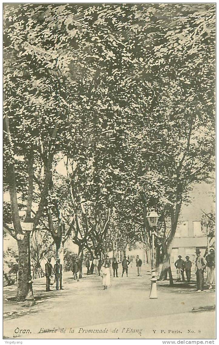 ORAN.ENTREE DE LA PROMENADE DE L'ETANG