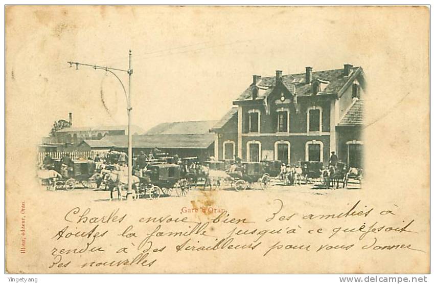 ALGERIE.ORAN.GARE D'ORAN.TACHES