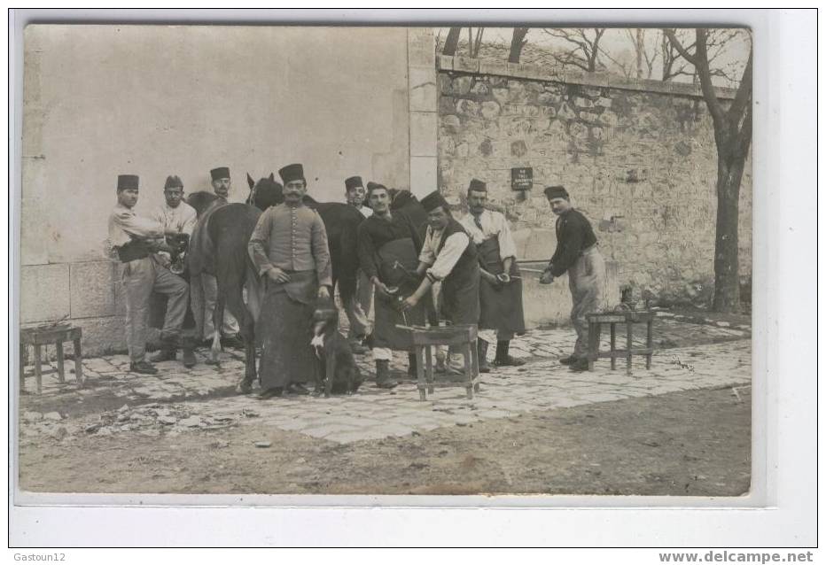 ALGERIE   SETIF       METIER Maréchal Ferrand      souvenir du 3éme Pompier d'afrique 1913