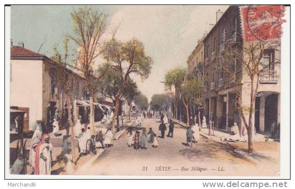 ALGERIE . SETIF. RUE SILLEGUE
