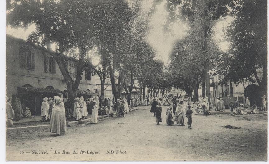ALGERIE SETIF Rue du 19 e Léger BELLE ANIMATION