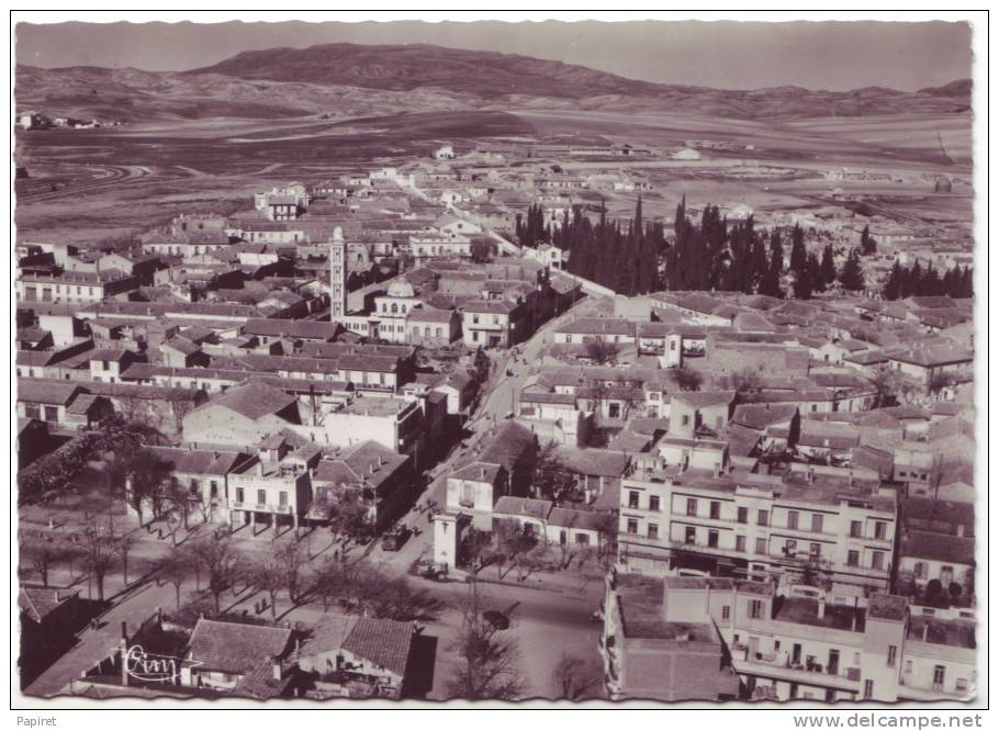 cpsm Algerie Setif Vue Aeriene Faubourg de la Gare superieure et nouvelle mosquée
