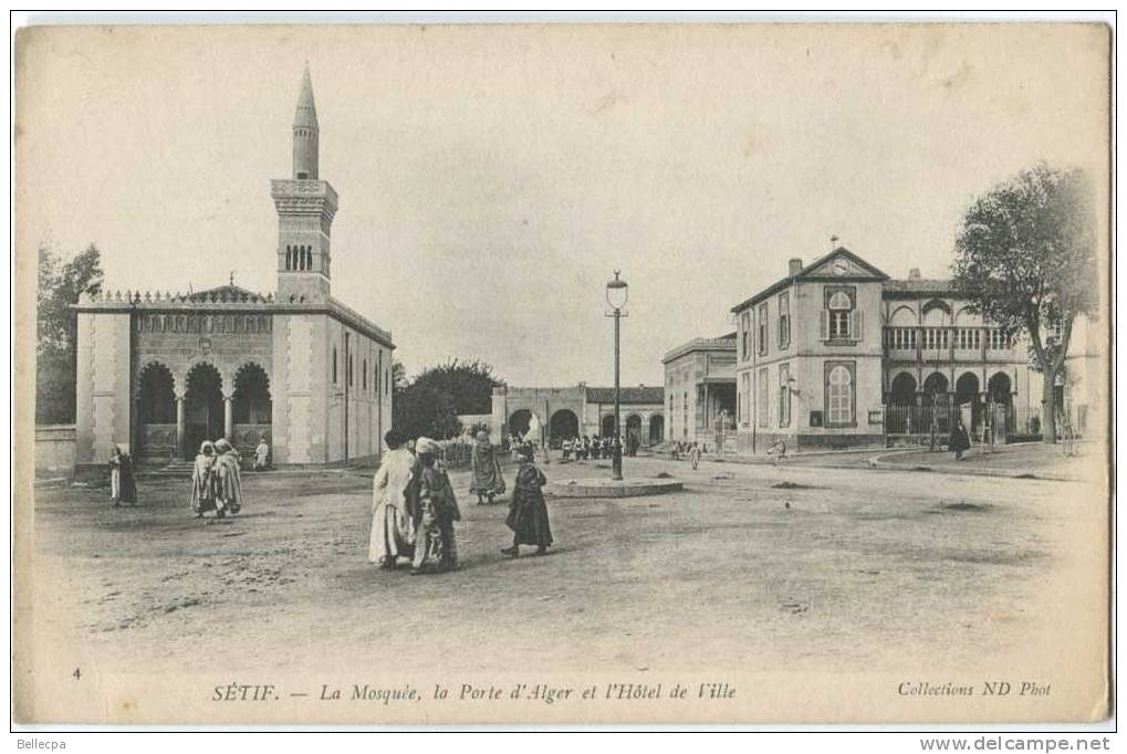 ALGERIE SETIF Mosquée Porte d´Alger et Hotel de Ville ND