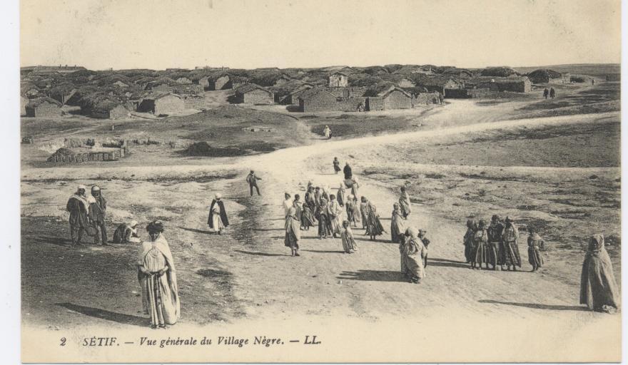 ALGERIE SETIF Vue Générale du village négre BELLE ANIMATION