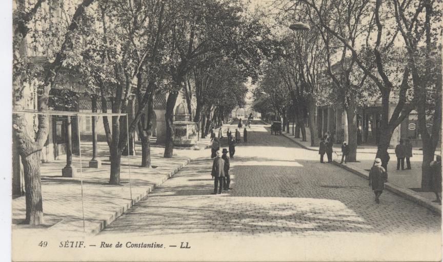 ALGERIE Sétif Rue de Constantine BELLE ANIMATION