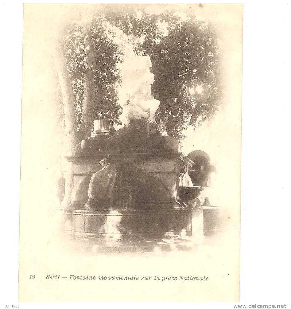 PM - AFRIQUE du NORD - Algérie - SETIF - Fontaine monumentale sur la place nationale