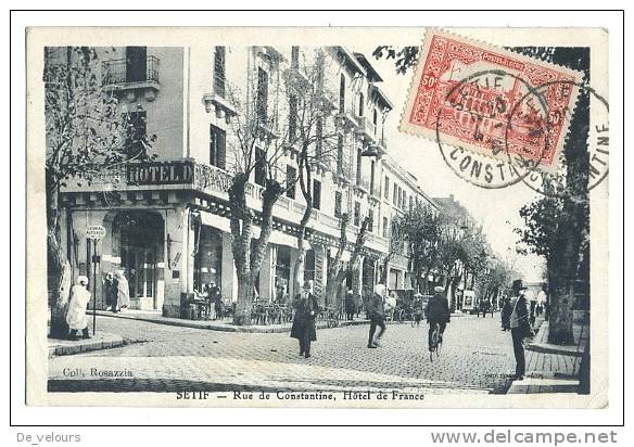 Algérie. Setif. Rue de Constantine, Hotel de France