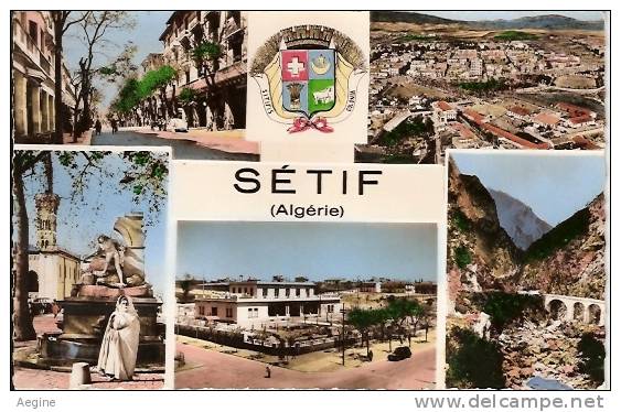 ALGERIE- ref no 534- setif -  carte multivues  - bon etat