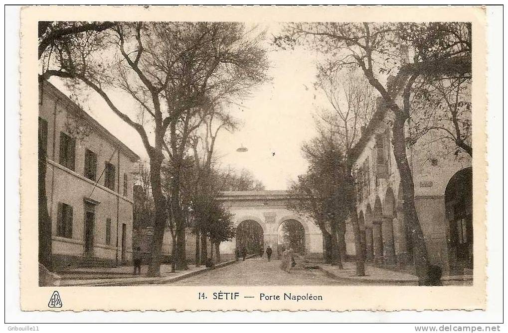 SETIF   -   PORTE * NAPOLEON *   -    Editeur  Ets Photo ALBERT d´Alger    N°14