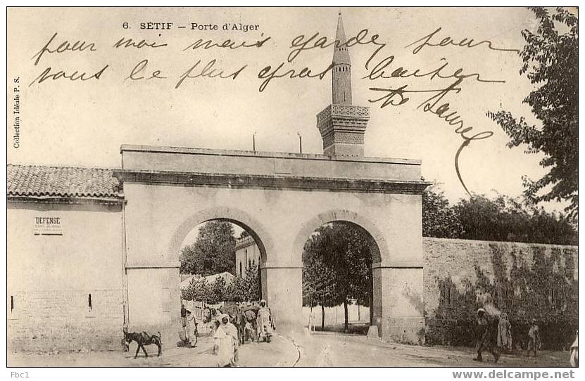 CPA Algérie - Setif - Porte d'Alger (PS N°6)