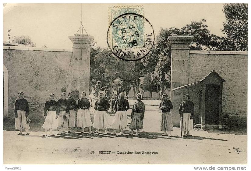 ALGERIE- SETIF -  QUARTIER  DES  ZOUAVES  N257