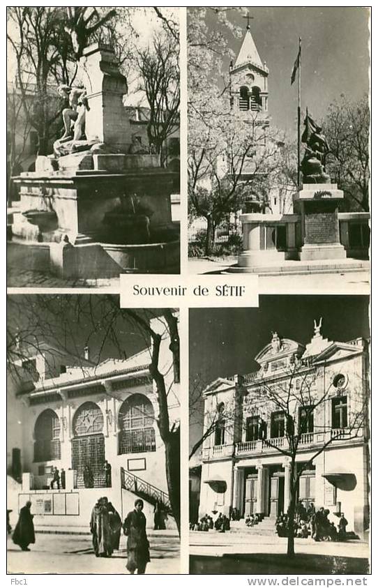 CPSM Algérie - Sétif - Souvenir de Sétif (Jomone N°1)