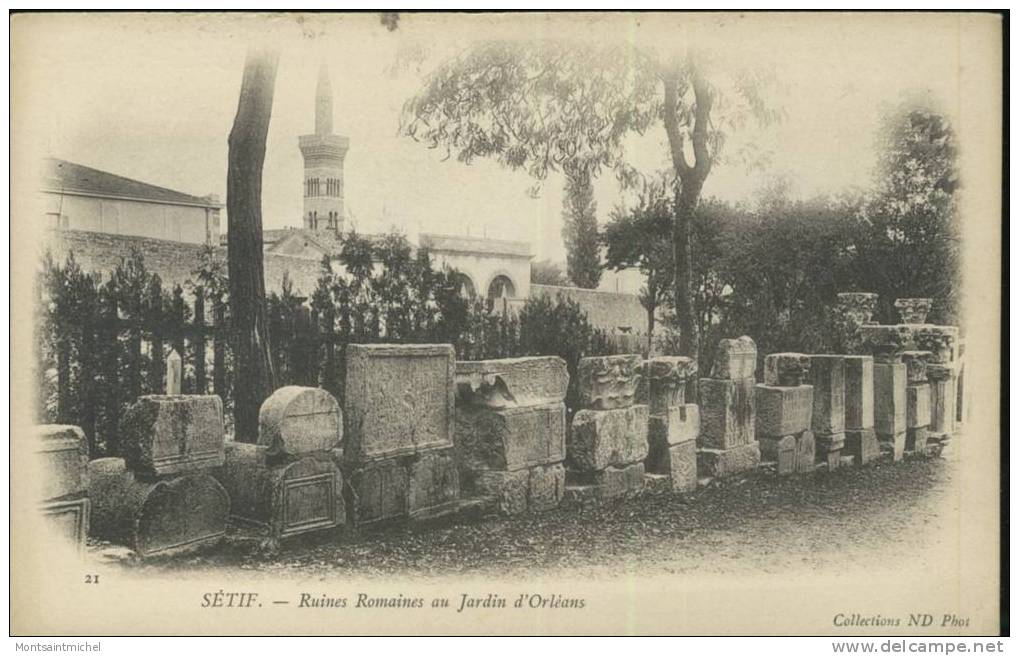 Sétif. Algérie. Ruines Romaines au Jardin d' Orléans.