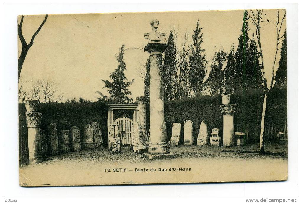 SETIF  BUSTE DU DUC D ORLEANS