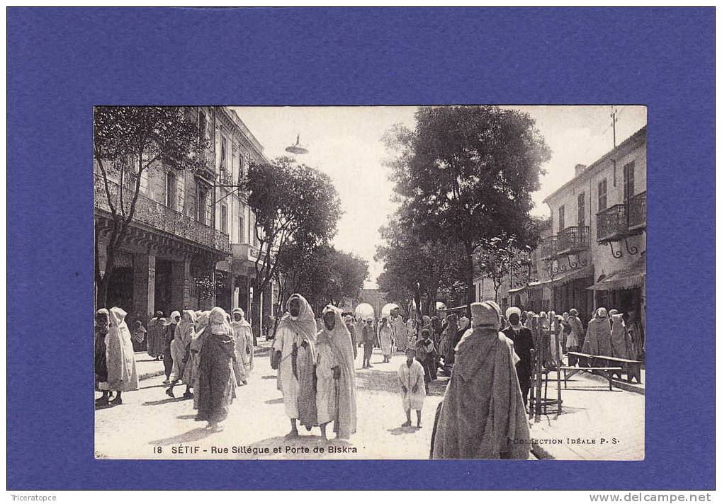 H482)  SETIF  rue sillegue animée   (TTB état)