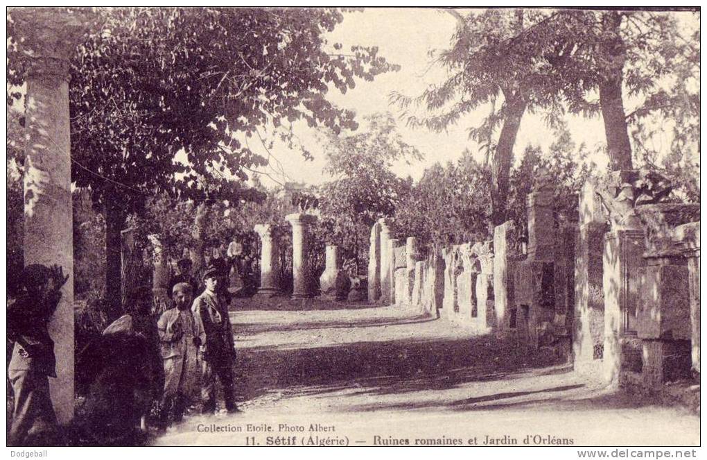 setif - ruines romaines et jardin d'orleans (1923)