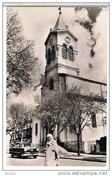 SETIF   - EGLISE  SAINTE  MONIQUE  CPSM  SUPER  ETAT