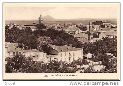 cpa  Algérie Sétif, vue générale