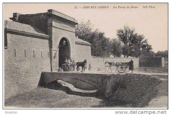 SIDI BEL ABBES 22 LA PORTE DE DAYA (ATTELAGES CHEVAUX PP)