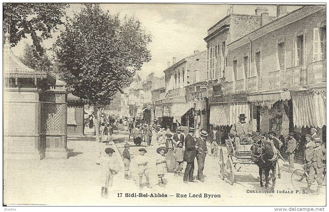ALGERIE * SIDI-BEL-ABBES - Rue Lord Byron - Superbe animation