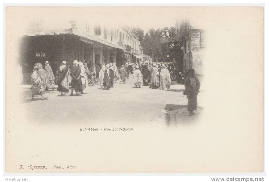 CPA SIDI-BEL-ABBES - RUE LORD BYRON