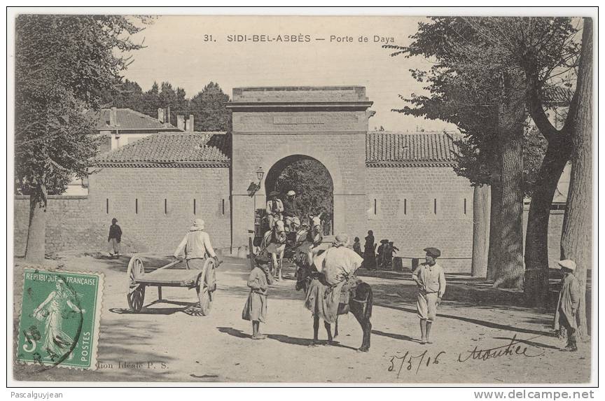 CPA SIDI-BEL-ABBES - PORTE DE DAYA