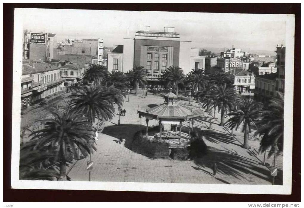 Cpsm d' Algérie Sidi Bel Abbès place de la République  Le Théâtre GP16