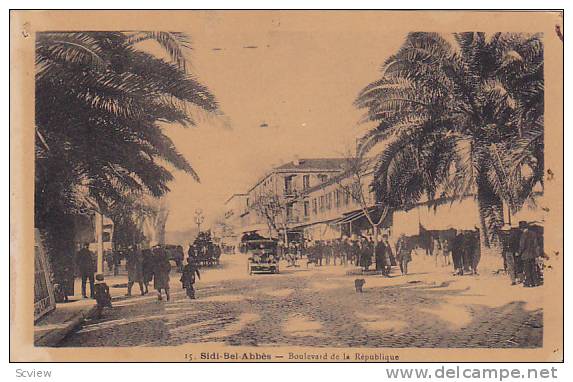 Boulevard De La Republique, Sidi-Bel-Abbes, Algeria, Africa, 1910-1920s