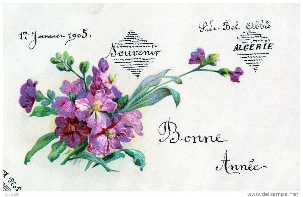 ALGERIE - SIDI BEL ABBES - Souvenir Bonne Année