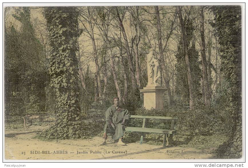 CPA SIDI-BEL-ABBES - JARDIN PUBLIC - LA CARESSE