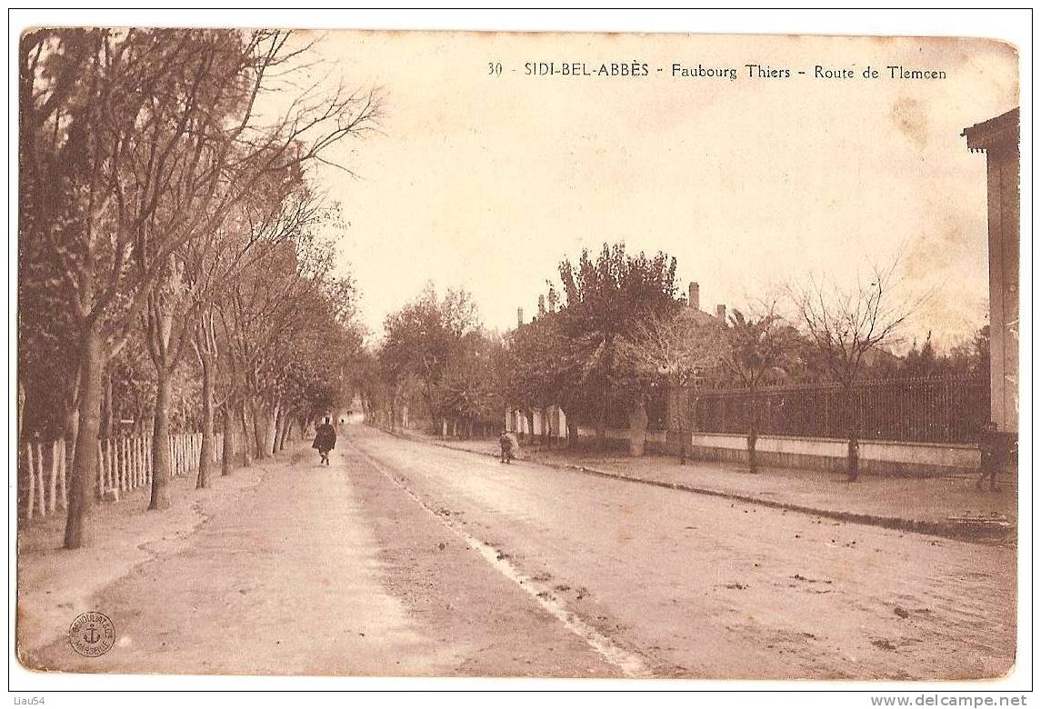 SIDI BEL ABBES Faubourg Thiers Route de Tlemcen
