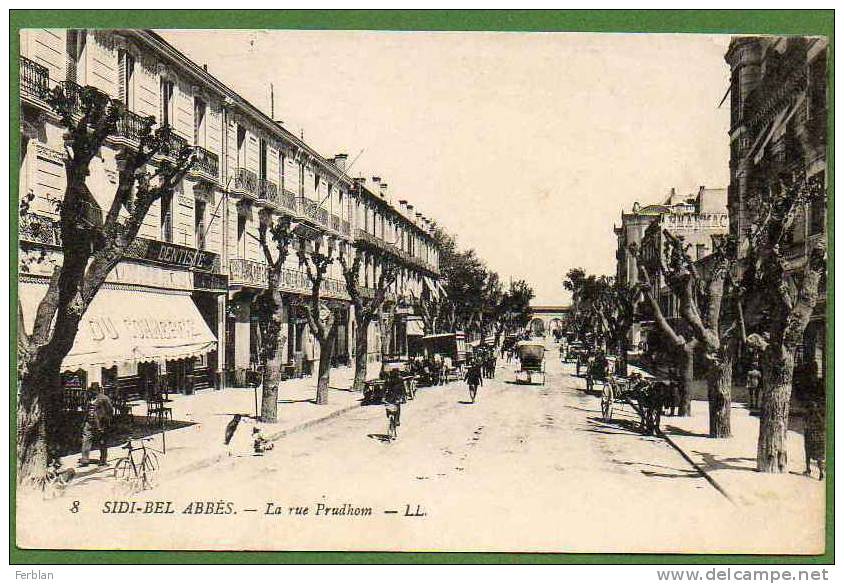 AFRIQUE. ALGERIE. SIDI BEL ABBES. La Rue Prudhom.
