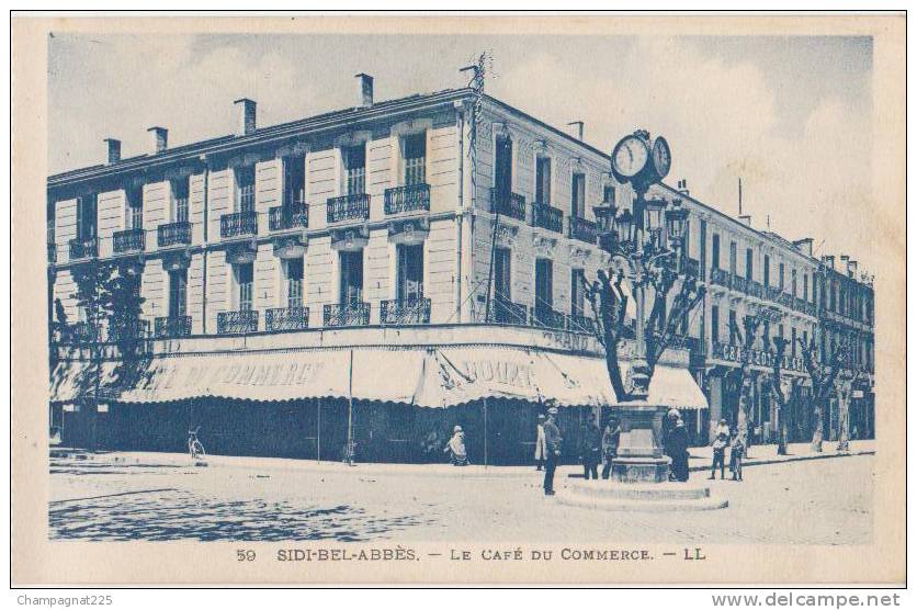 CPA ALGERIE SIDI BEL ABBES Le Café du Commerce
