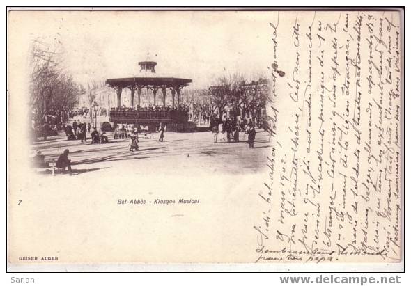 ALGERIE / SIDI BEL ABBES , Kiosque musical, GEISER N° 7